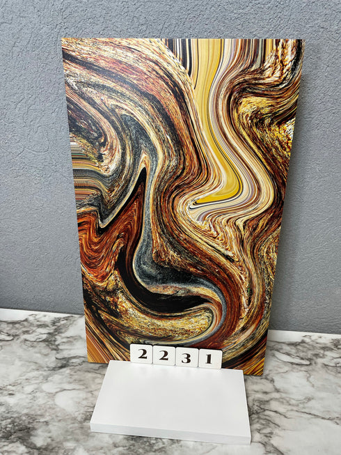 2231 - Abstract Gold Watercolors